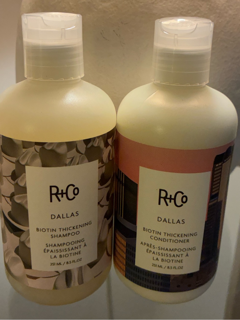 R+Co Dallas Biotin Thickening Shampoo & Conditioner Set 8.5oz New